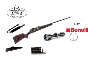 Pack Approche Carabine Benelli Lupo Wood Lunette Affût