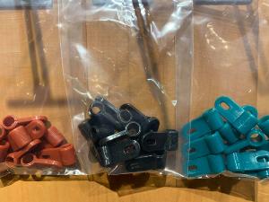 Lot de 10 Bagues d'attache sarcelle