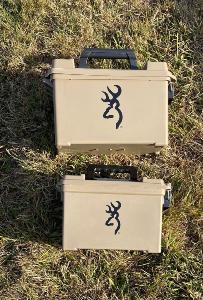 Pack de 2 Boites de rangement à cartouches Browning BUCKMARK DRY STORAGE