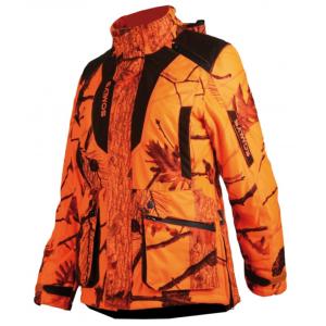 VESTE MATELASSÉE CAMOUFLAGE ORANGE FEMME 471