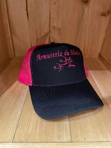 Casquette Armurerie du Moulin Black Fushia