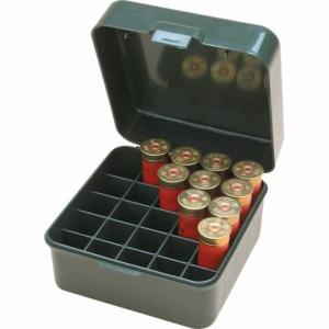 Boite de rangement pour cartouches cal 10 ou 12 verte