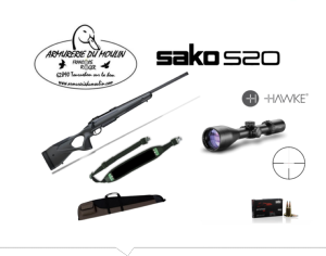 Pack Approche Carabine Sako S20 Cerakote Lunette Affût