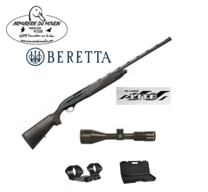 Pack Beretta A400 Wood 12/76 Vanguard 3-9x56 Fixe